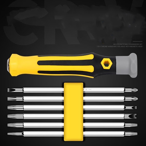Title 2, 7-in-1 Screwdriver Set with Special-shaped Bits...