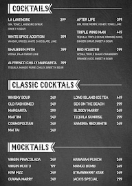 The Jack's Bar menu 1