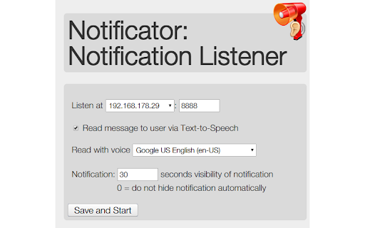Notiferator. Notification Listener.