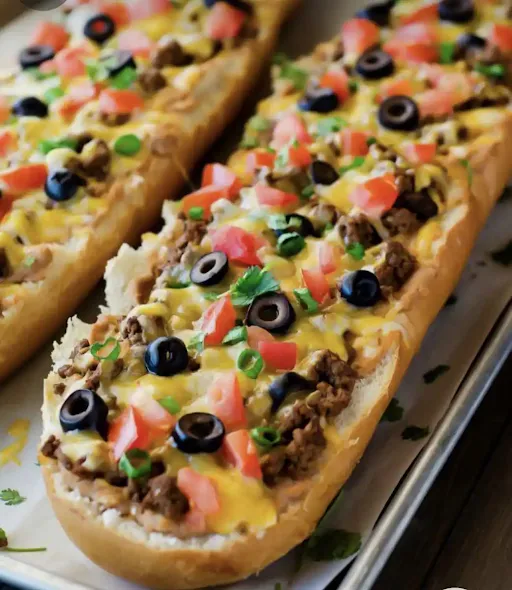 Taco French Chicken Keema Garlic Bread Pizza 12' 1pc