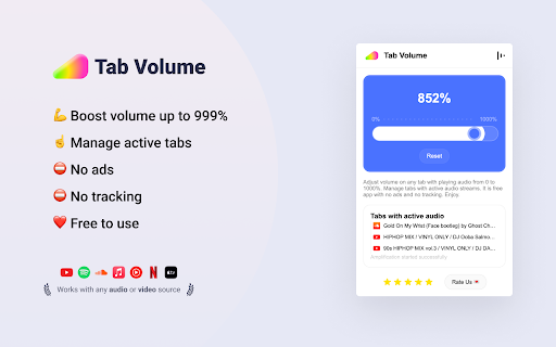 Tab Volume Booster Preview 1