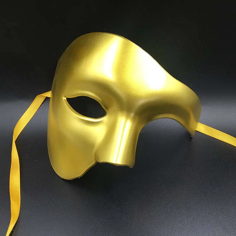 Máscara de performance masculina para festas à fantasia e bailes de máscaras. Design elegante e confortável, perfeita para se destacar.