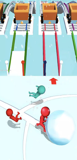 Screenshot Bridge Run: Snow Race 3D