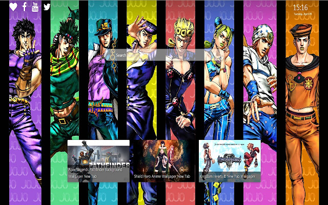 Jojos Bizarre Adventure Wallpaper New Tab