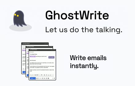 Ghostwrite: ChatGPT Email Assistant small promo image