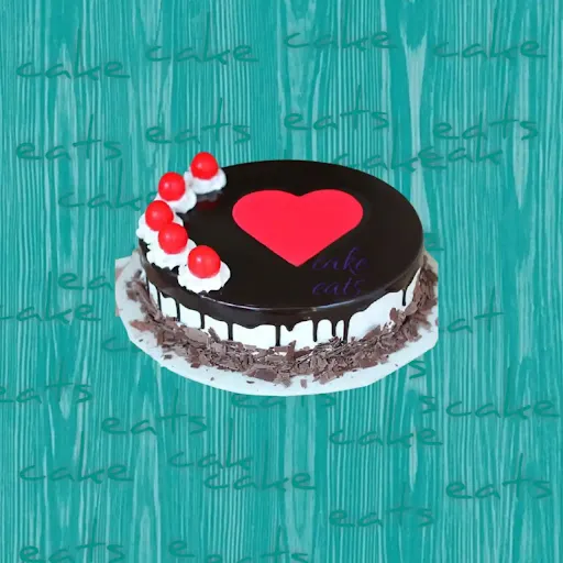 Black Forest Cake Top On Heart