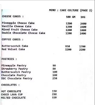 Sunny Pizza Cafe menu 1