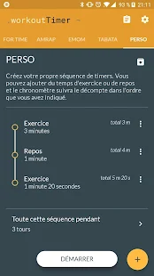  Workout timer : Crossfit WODs & TABATA – Vignette de la capture d'écran  