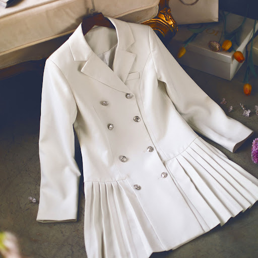 Title 4, Womens Temperament Double-breasted Slim Suit w...