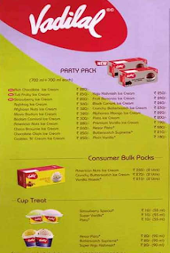 Vadlial Ice Creams menu 3