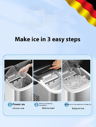 Title 10, Small Home Ice Machine. Quickly make ice for dr...