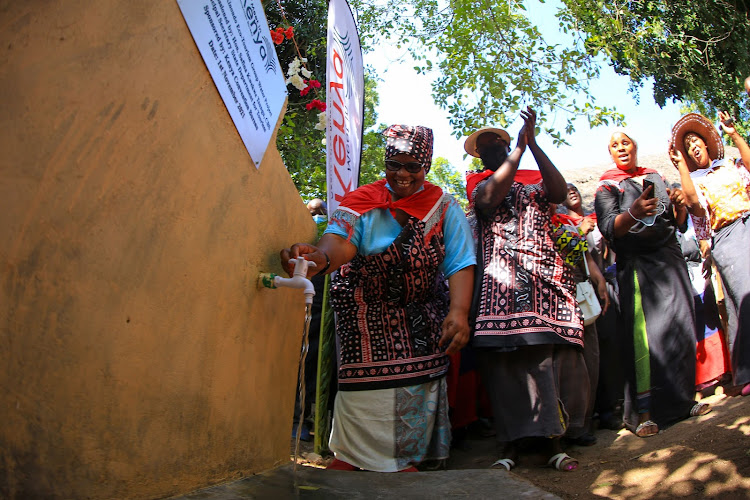 Tourism PS Safina Kwekwe and Kenya National Convention Bureau CEO Jacinta Nzioko at Kaya Kinondo in Kwale county on Monday.