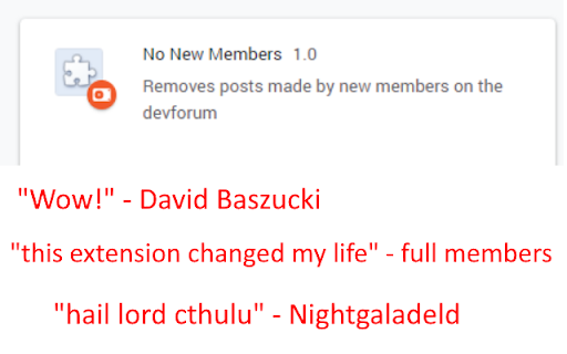 No New Members