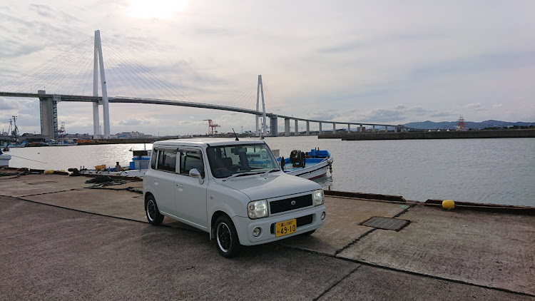 アルトラパンの新湊大橋・右斜め前写真展に関するカスタム事例の投稿画像1枚目