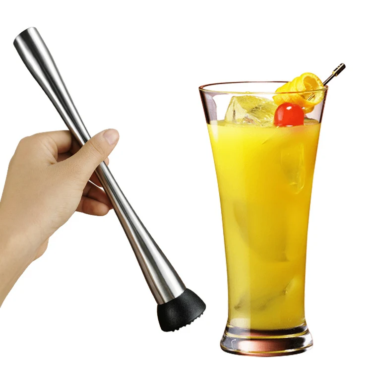 Stainless Steel Mixer Ice Hammer for Perfect Cocktails. Durable bar tool for crushing, mixing, and muddling ingredients,