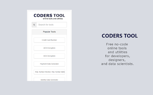 CodersTool Online Tools & Utilities