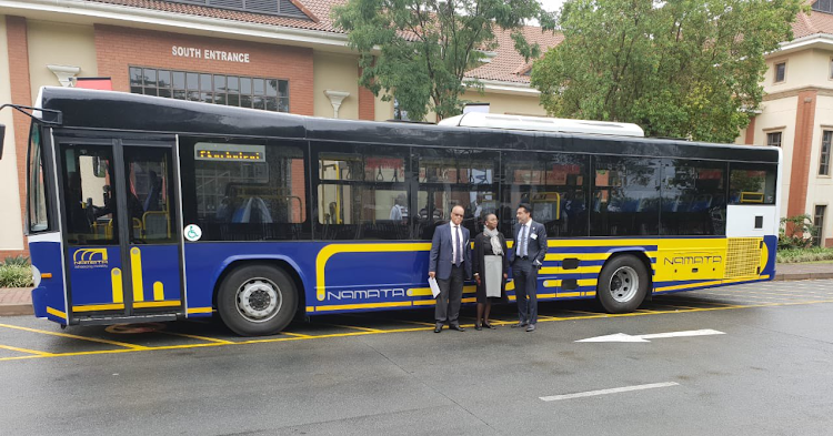 A sample of NAMATA BRT bus that will be used along Thika road.