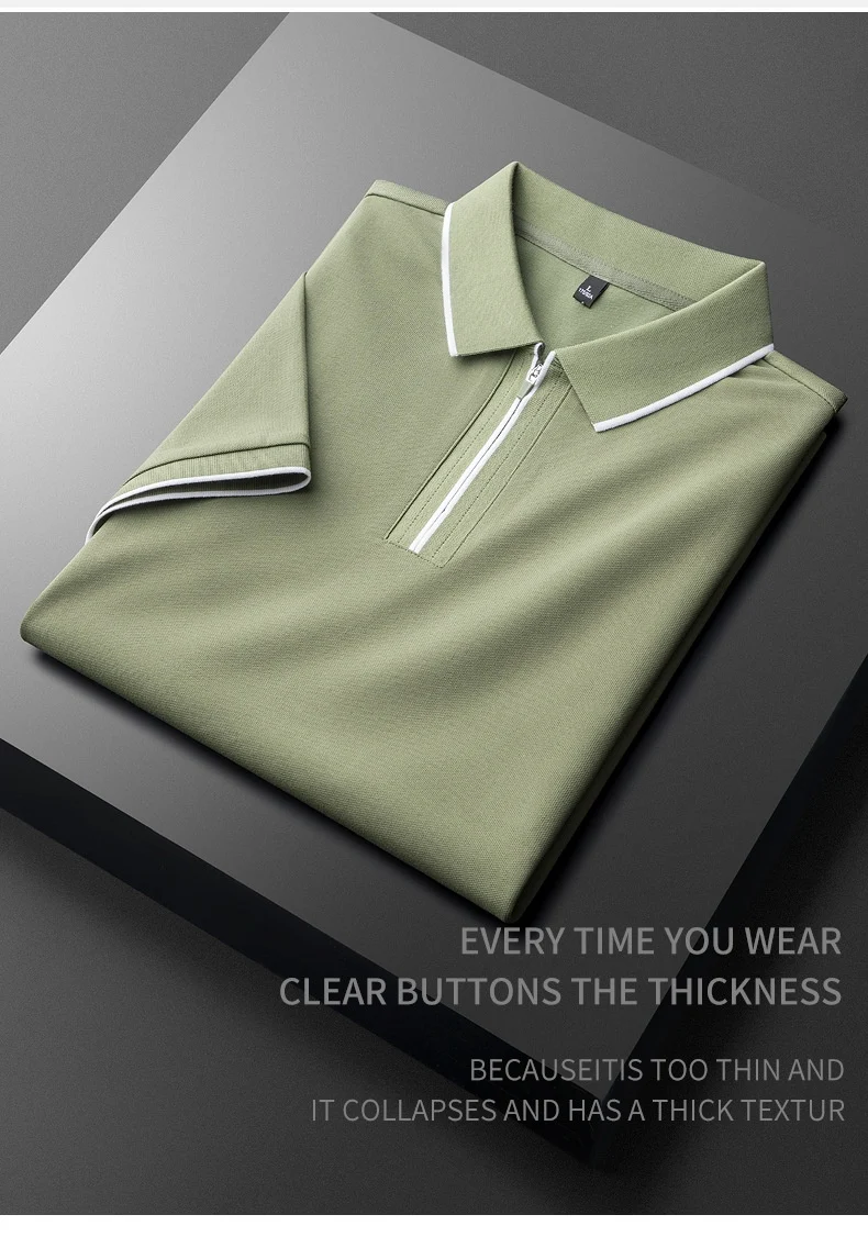 Title 10, Chemise en soie à revers pour homme, business c...