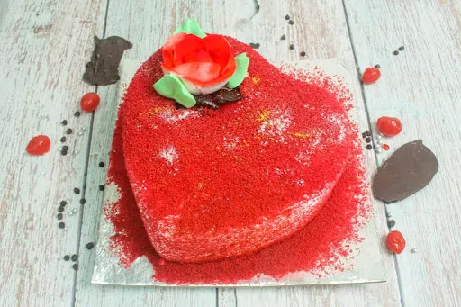 Red Velvet Heart Shape Cake