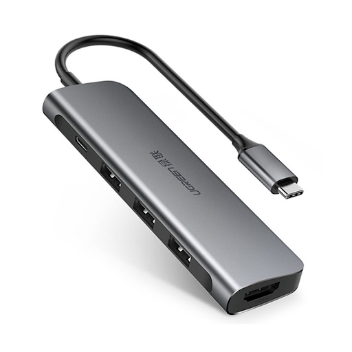 Thiết bị mở rộng USB type-C sang HDMI/ Hub USB 3.0 hỗ trợ sạc cổng USB-C chính hãng Ugreen 50209