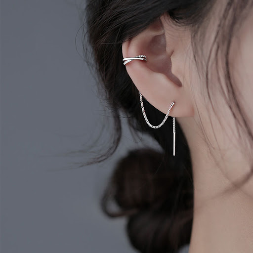 Title 5, Fashionable Ear Bone Clip Cold Wind Earrings fo...