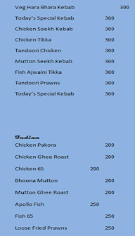 Hyderabadi Bawarchi menu 2