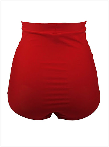 Title 2, Sexy Solid High Waist Bikini Bottom Women Swimw...