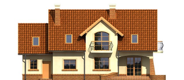 Elewacja nr 2 projektu domu Melite I