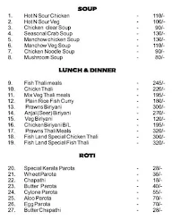 Hotel Crown Fishland menu 3