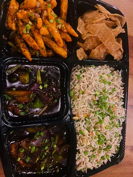 Honey Chilli Potato,veg Fried Rice ,manchurian And Darshan