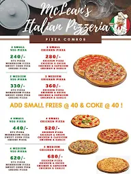 Mcleans Italian Pizzeria menu 2