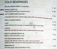 The Yogisthaan Cafe menu 1