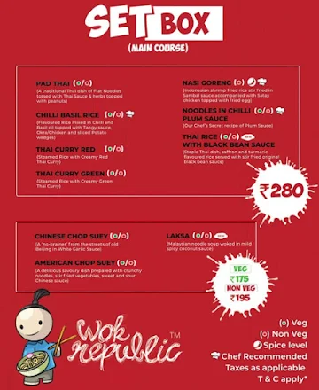 WOK Republic menu 