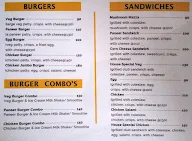 Cross Road Cafe menu 1