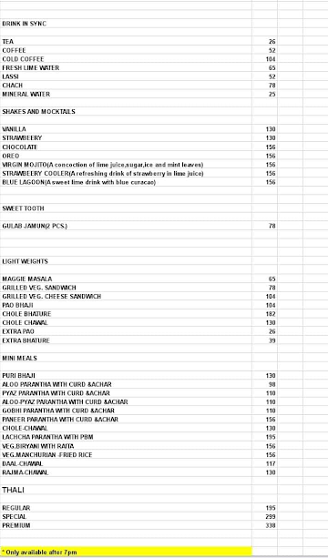 Desilicious Firangi Multi Cuisine Restaurant menu 