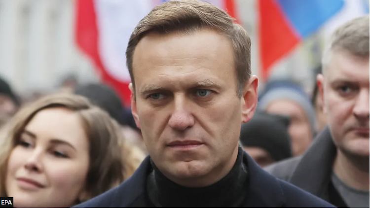 Alexei Navalny, pictured here at a rally in 2020, was President Vladimir Putin's fiercest critic