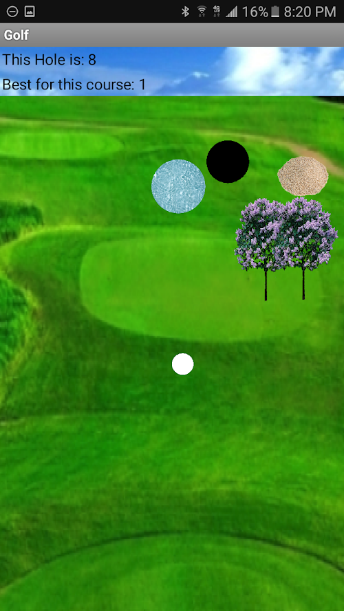 Android application Golf - A Hole In One screenshort
