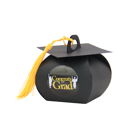 Title 6, Bachelor Hat Box for Graduation Celebration Par...