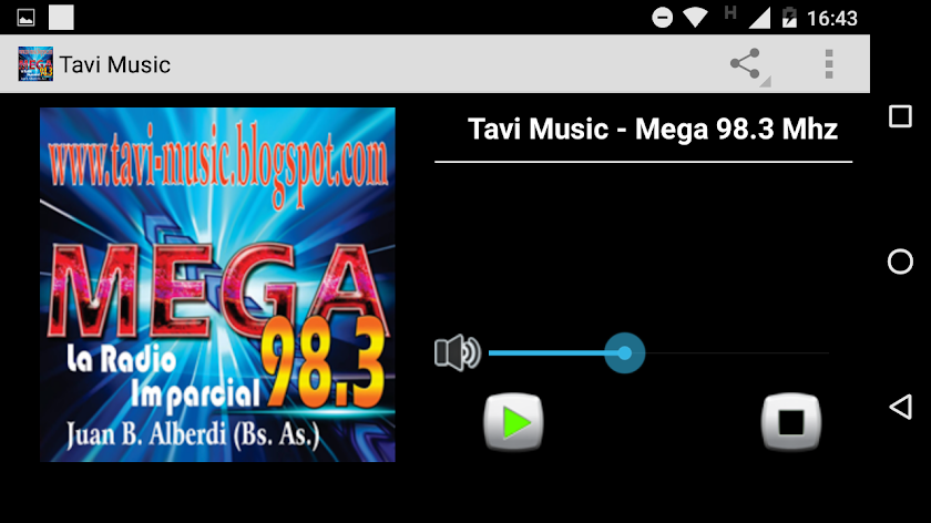 Tavi Music - Mega 98.3 Screen 2