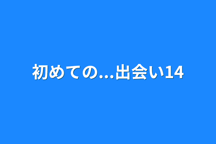 「初めての...出会い14」のメインビジュアル