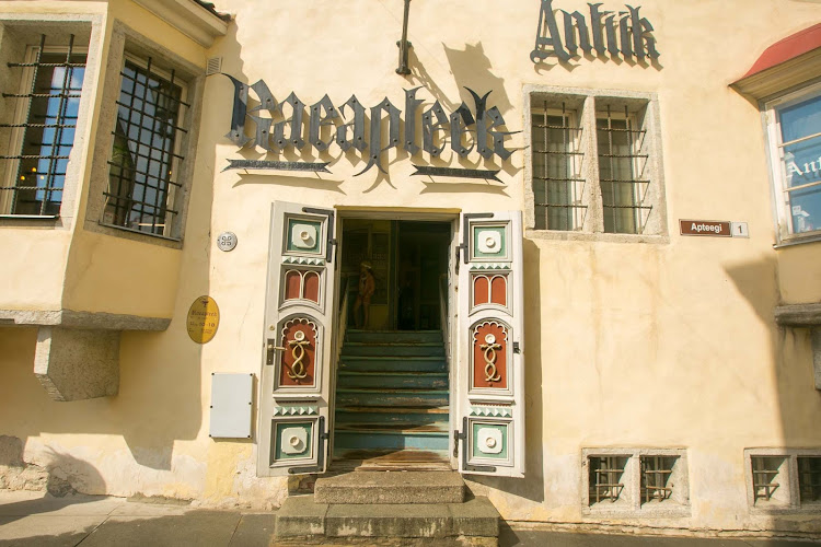 The Raeapteek, in the center of Old Tallinn city, is one of the oldest continuously running pharmacies in Europe, having operated out of the same building since 1415. 