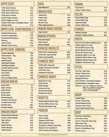 Mintelaa menu 