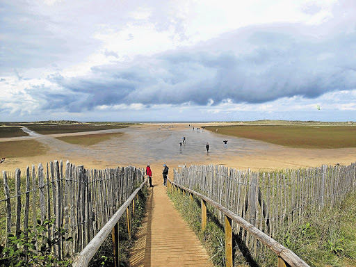 BUMMER: The footpath to the beach at Holkham, where 'internet perverts' are spoiling everyone's good, clean fun