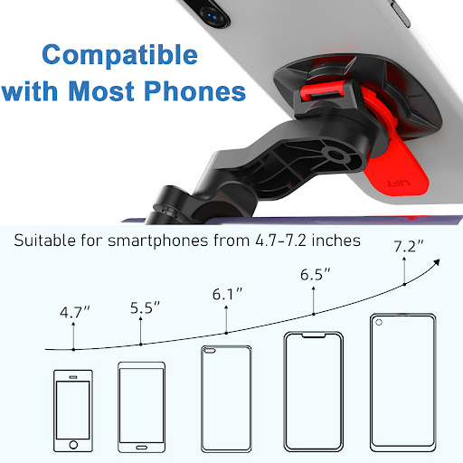 Title 5, Bicycle Phone Holder Shockproof Rotating Naviga...