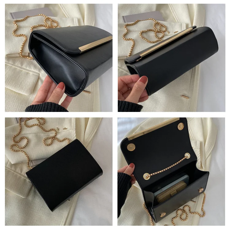 Dames Casual Schoudertas met Ketting, Enkele Schouderriem, Diagonaal Crossbody, Ideaal voor Dagelijks Gebruik en Veelzijdig