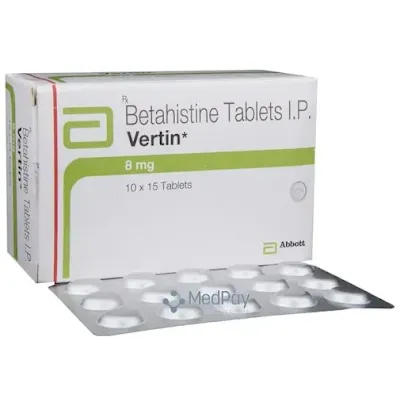 VERTIN 8 MG TAB 15'S