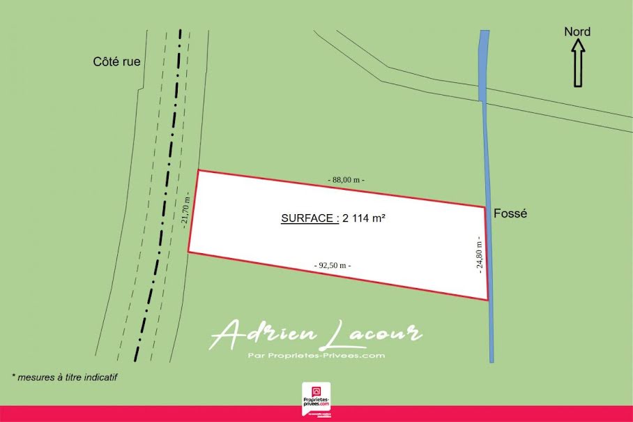 Vente terrain  2114 m² à Romorantin-Lanthenay (41200), 111 690 €