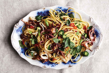 FODMAP IT!™ Grilled Squid with Chiles & Mint