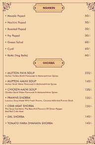 Agatya Thali menu 2