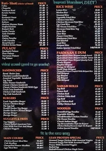 Gabru Bistro & Cafe menu 